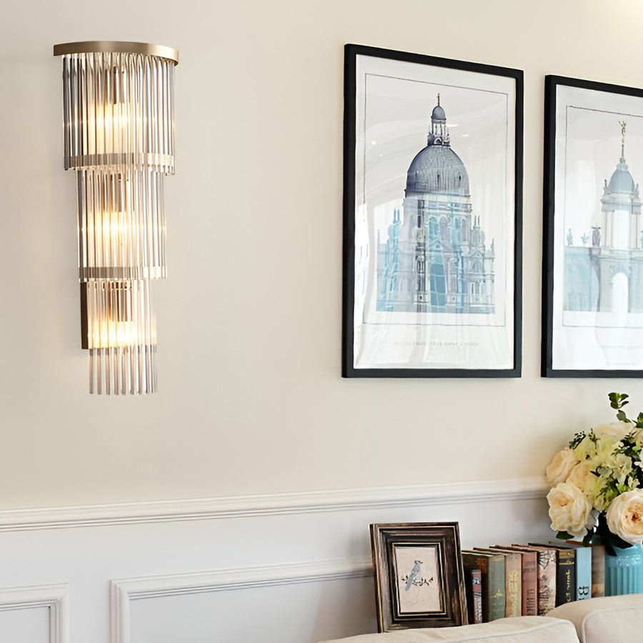 UHD Creative Crystal Warm Light Nordic Wall Lamp Wall Sconce Lighting