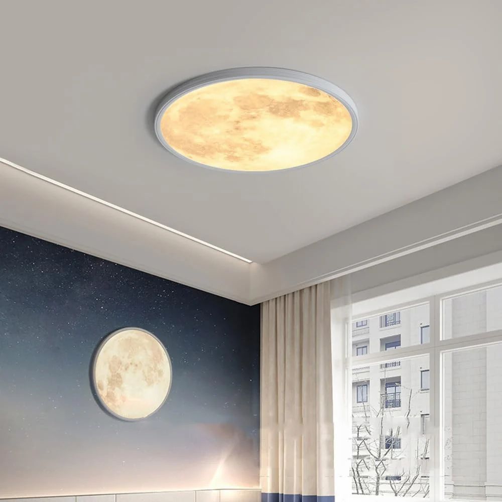 UHD Modern Home Decoration Led Planet Moon Wall Night Light Bedside Ceiling Light Wall Lamp For Bedroom Living Room