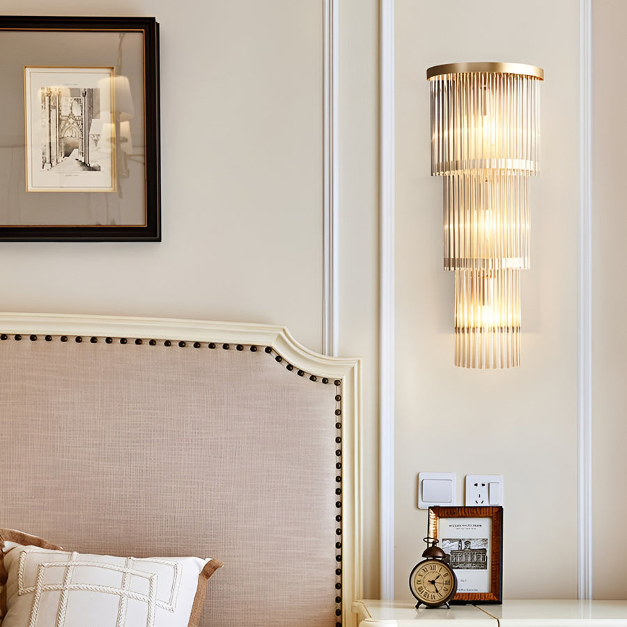 UHD Creative Crystal Warm Light Nordic Wall Lamp Wall Sconce Lighting