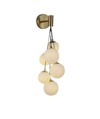 UHD contemporary Milky Glass wall light, sleek design, adjustable, modern style, ambient lighting, easy installation.