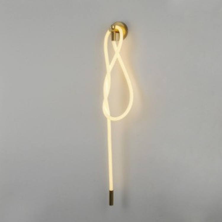 UHD Led Nordic Gold Long Acrylic Tube Wall Light - Warm White