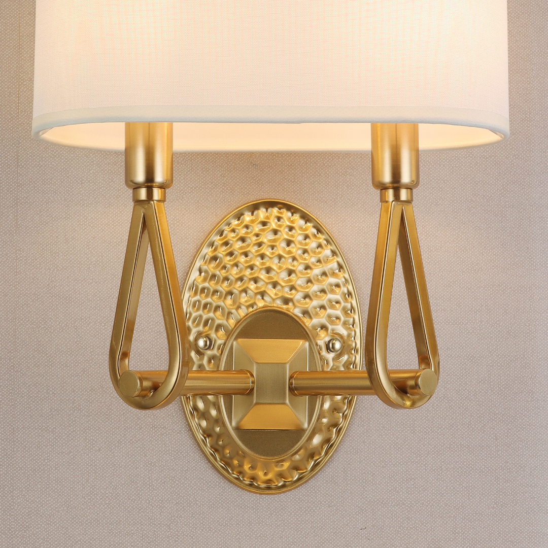 UHD Modern GleamRise Brass Wall Light