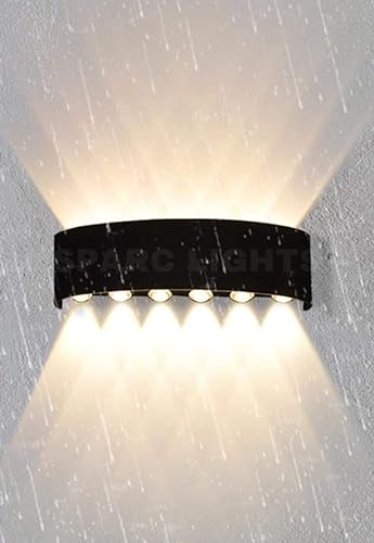 UHD 6 Beam Up and 6 Beam Down Wall Light – Elegant Dual-Direction Glow for Modern Interiors