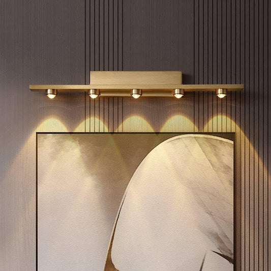 UHD 5 Led Cob Golden Body LED Wall Light Mirror Vanity Picture Lamp - Warm White
