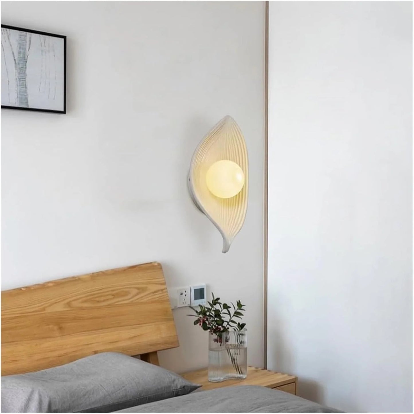 UHD White Wabi-Sabi Modern Wall Light | Warm White Glow for Living & Dining Room Décor