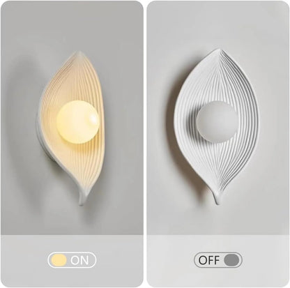 UHD White Wabi-Sabi Modern Wall Light | Warm White Glow for Living & Dining Room Décor