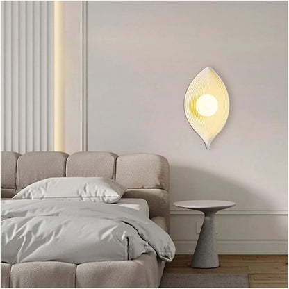 UHD White Wabi-Sabi Modern Wall Light | Warm White Glow for Living & Dining Room Décor