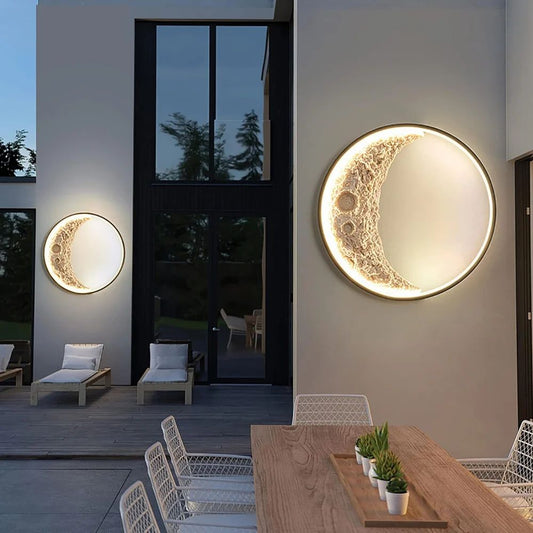 UHD Modern Simple Moon Bedroom Bedside Wall Lamp