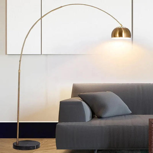 UHD Golden Huge Arc Floor Lamp Living Room Standing Lamp -Golden