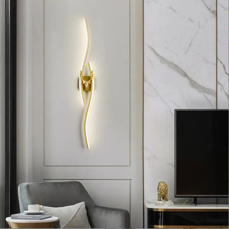 Elegant Curvy Design Wall Light - Sparc Lights
