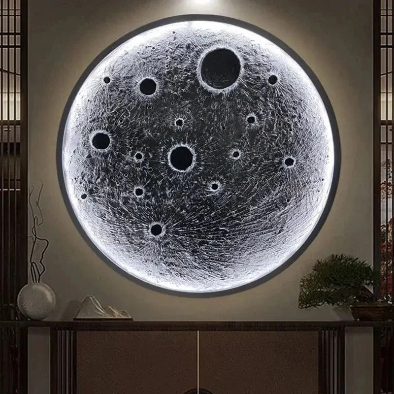 UHD 300_400mm Modern Simple Moon Bedroom Bedside Wall Lamp