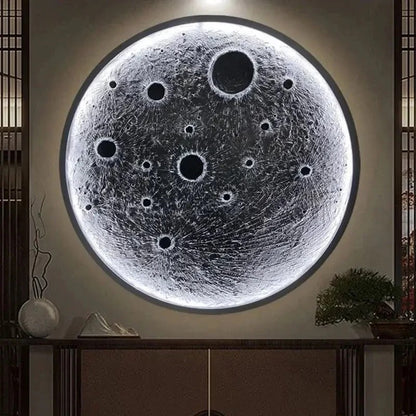 UHD 300_400mm Modern Simple Moon Bedroom Bedside Wall Lamp