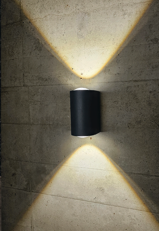 UHD 10W U Shape IP65 Waterproof Outdoor Wall Lights, Up and Down LED Porch Light (Warm White)