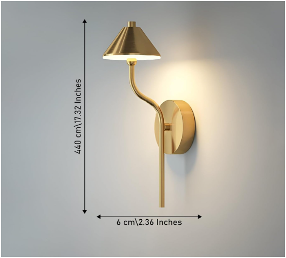 UHD 15 Watt Unison Modern Indoor LED Wall Lamp for Living Room, Bedside, Bedroom, Decorative Wall Mount Light & Home Decor 3 Light Mode (Warm, Natural & Cold White)