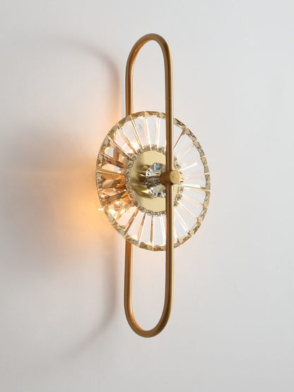 UHD Indoor Sconce LED Crystal Modern Bedside Bracket Lights Gold Luxury Crystal Wall lamp, Warm White