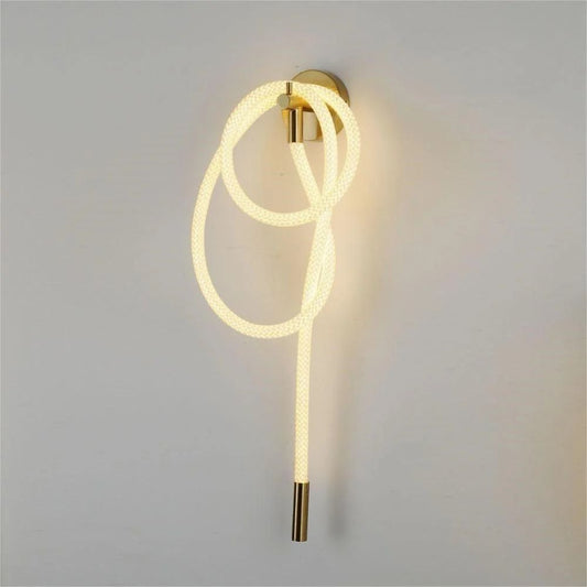 UHD Led Nordic Gold Long Acrylic Tube Wall Light - Warm White